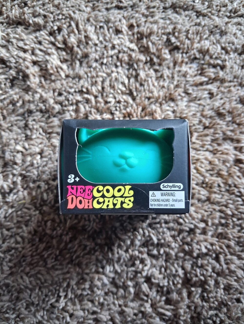 NeeDoh Cool Cats Teal Cat Stress Toy Squishy